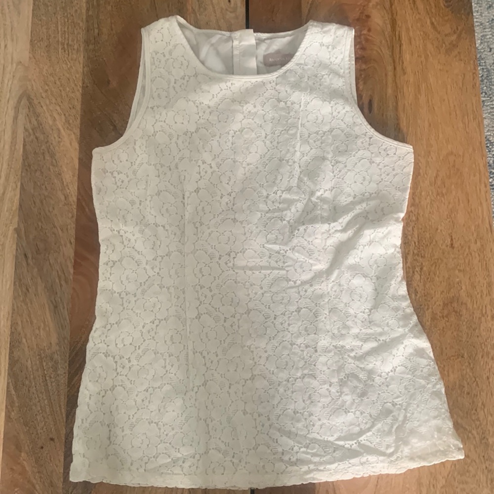 Banana republic lace tank size 4